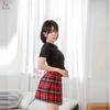 Sex lingerie sexy pure desire uniform seduction cosplay cute plaid student outfit