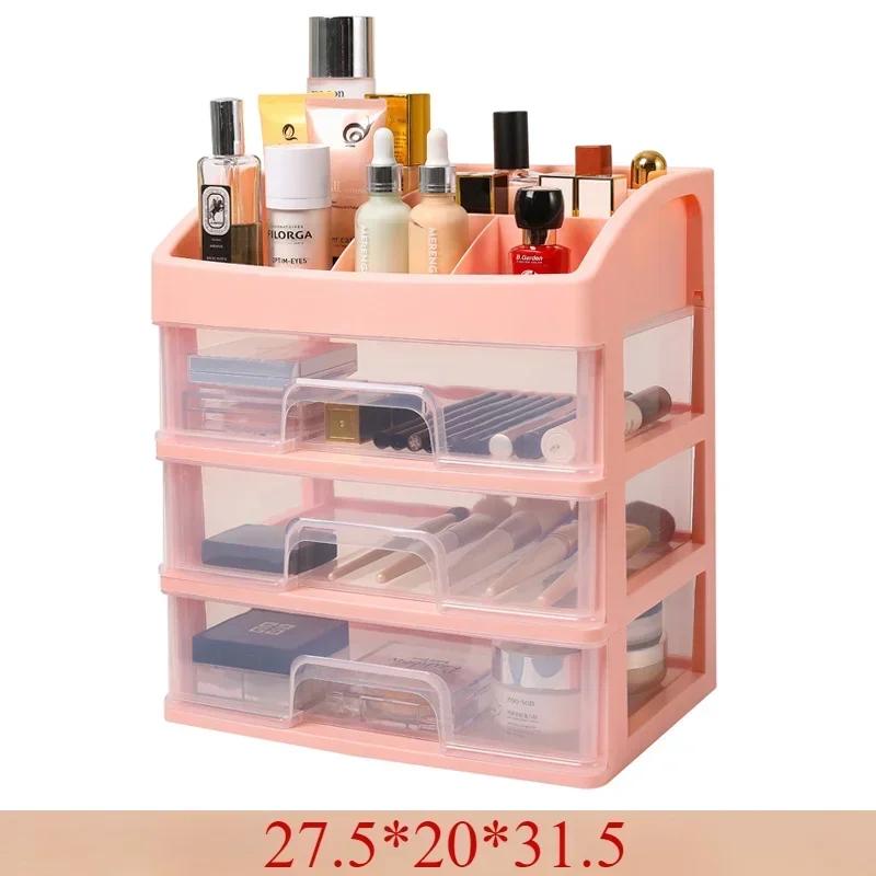 Multi-layer Fashion Cosmetic Makeup Drawer Organizer Jewelry Nail Polish Makeup Container Desktop Sundries Storage Accessories