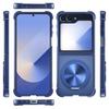 For Samsung Galaxy Z Flip7 FE 5G/Z Flip6 5G/Flip5 5G Magnetic Case CD Vein Kickstand Shockproof TPU + PC Phone Cover