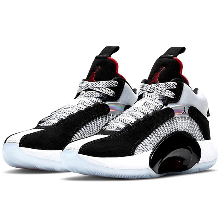 Jordan XXXV Black White Chile Red GS CQ9433-001