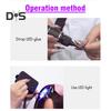 1 Set Hair Extension Tool Kit with 405nm LED UV Light Hair Extension Machine Professional Home Salon Barber Hair Extension Remover Tools