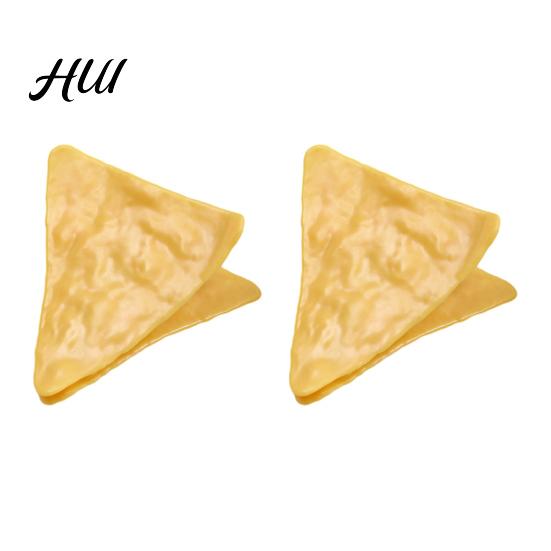 Durable Sealing Clips 2Pcs Potato Chip Creative Snack Bag Eye-catching Funny Food Storage for Kitchen Office Students Party Novelty Triangle