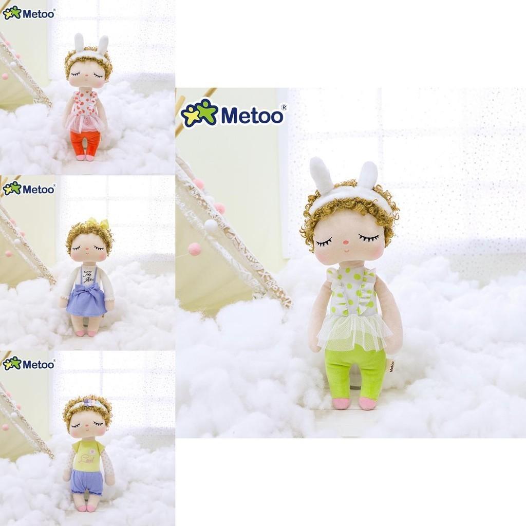 Adorable Metoo Angela Plush Doll With Curly Hair Crystal Super Soft Stuffed Toy For Girls
