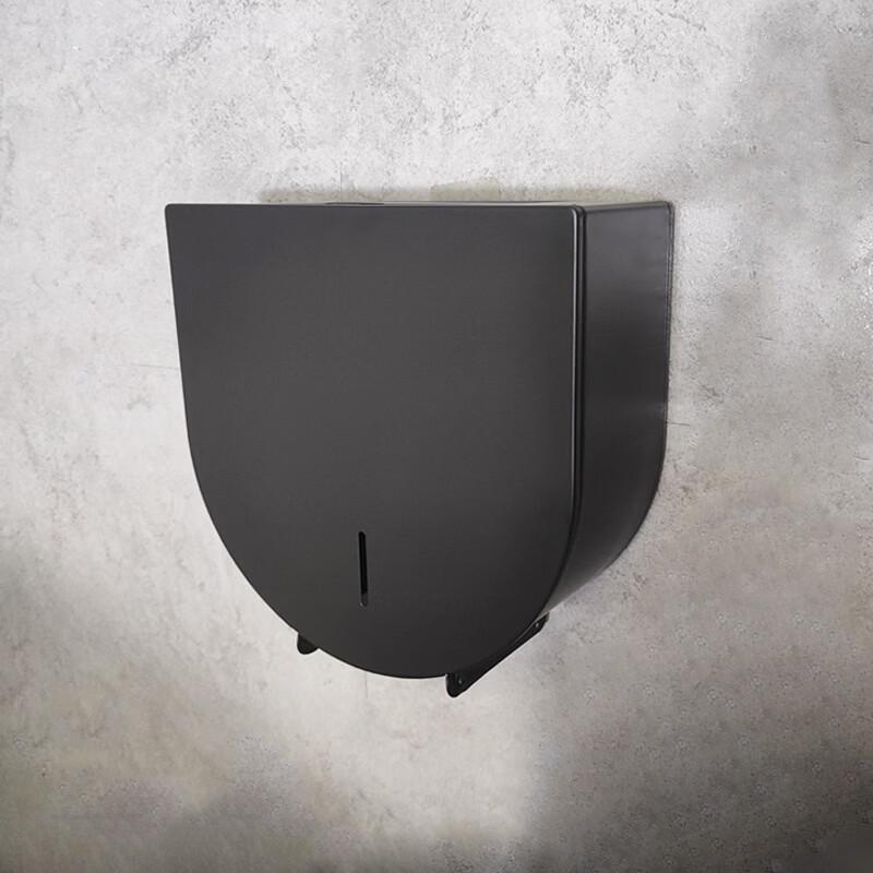 Handun Matte Black Stainless Steel Roll Tissue Box