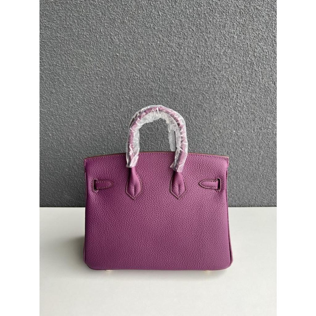Gold Buckle Classic Fashionable Women's First-layer Cowhide Lychee Leather Handbag