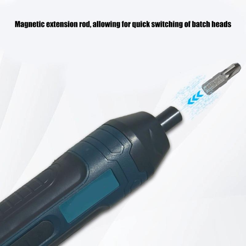 Electric Screwdriver 4 Torques Settings Magnetic Head Design Battery Powered Tool Cordless Screwdriver