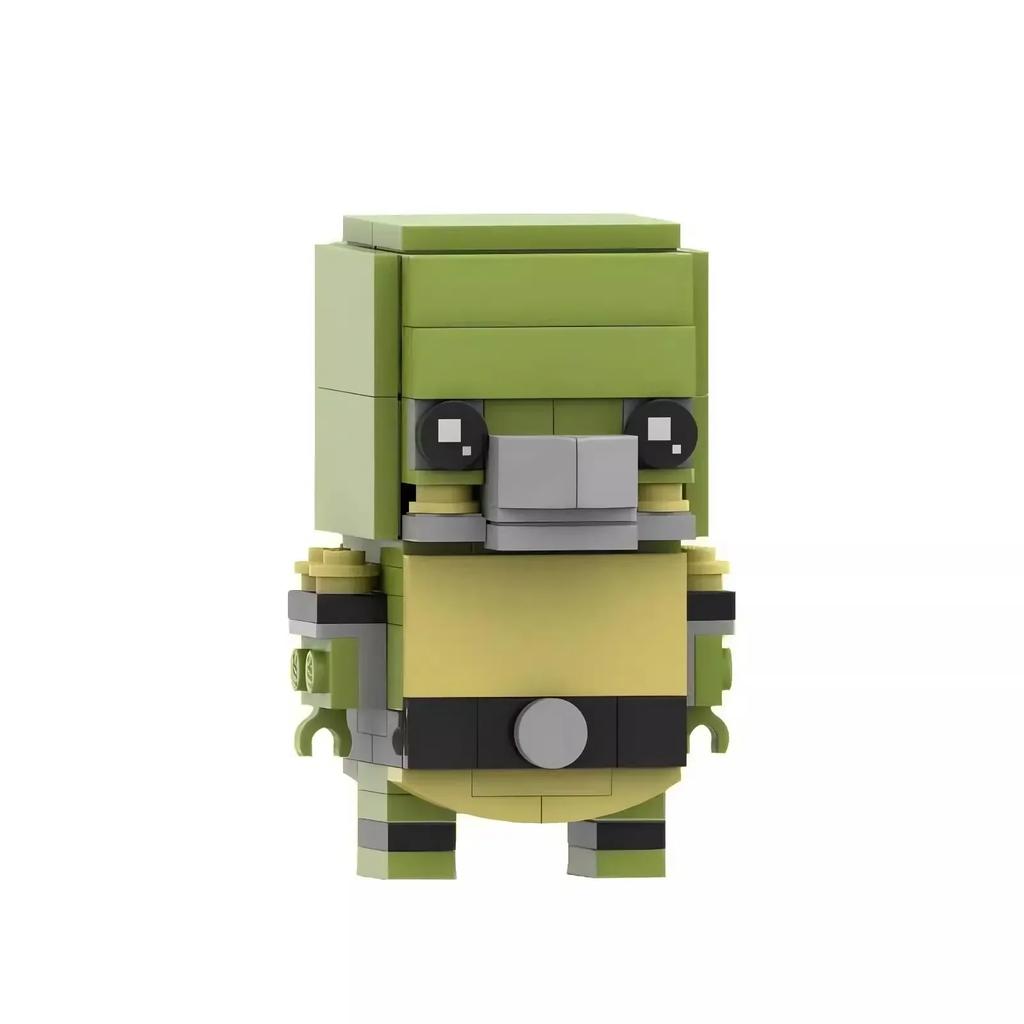 MOC Animated Movie Figures Turtle Mecha Model 1987 Violent Tortoise Warrior Mini Doll Building Block Kid Toy Adult Birthday Gift