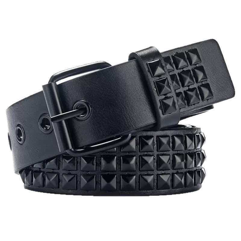 European and American Square Bead Rivet Belt Belt Punk Hardware Jeans Belt