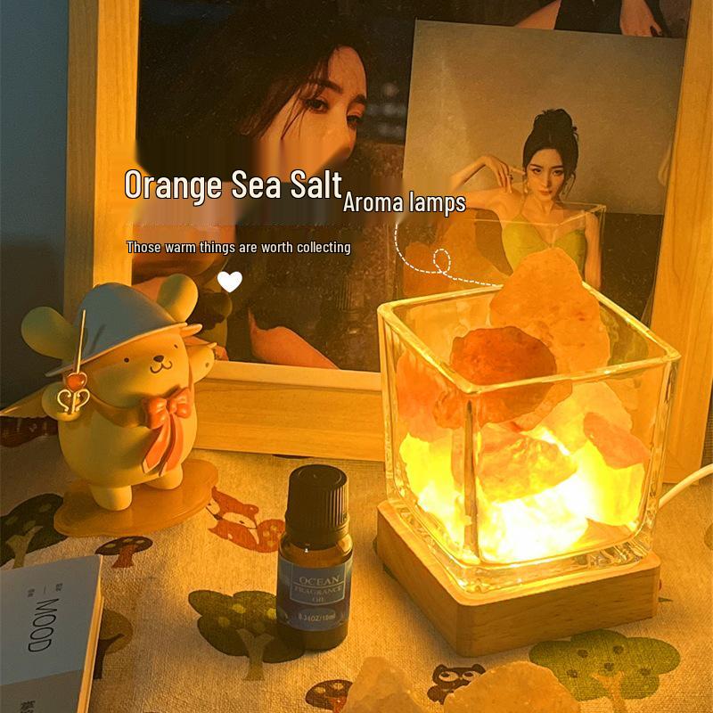 

Himalayan Coarse Salt Crystal Bedside Lamp for Aromatherapy and Atmosphere Lighting Default