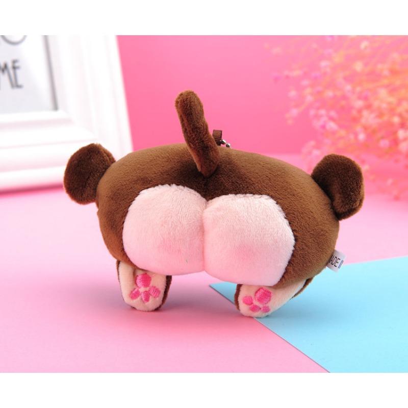 

Cute Peach Butt Corgi Butt Doll Animal Butt Doll Plush Toy Pendant Keychain Doll Gift about 9cm