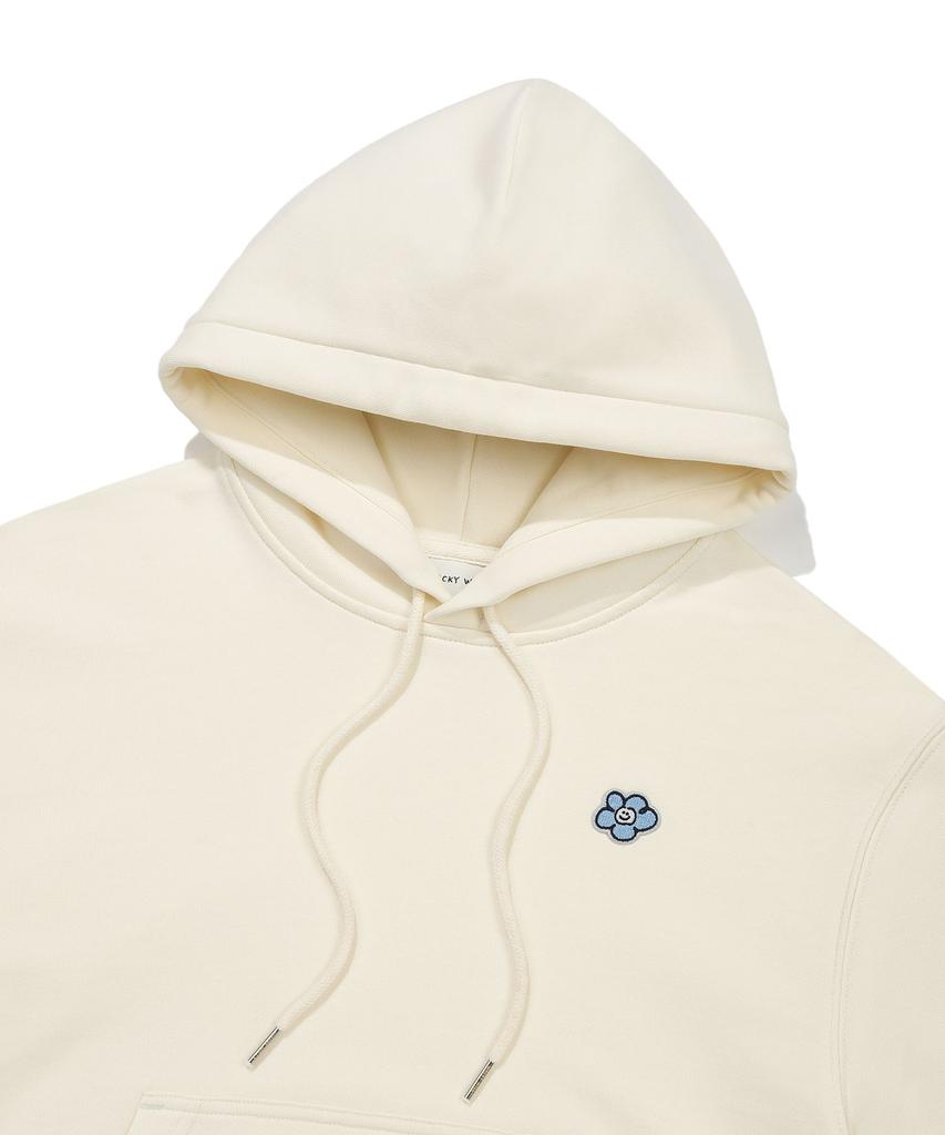 [26Ss] Women'S Lily Wappen Crop Hoodie Cream