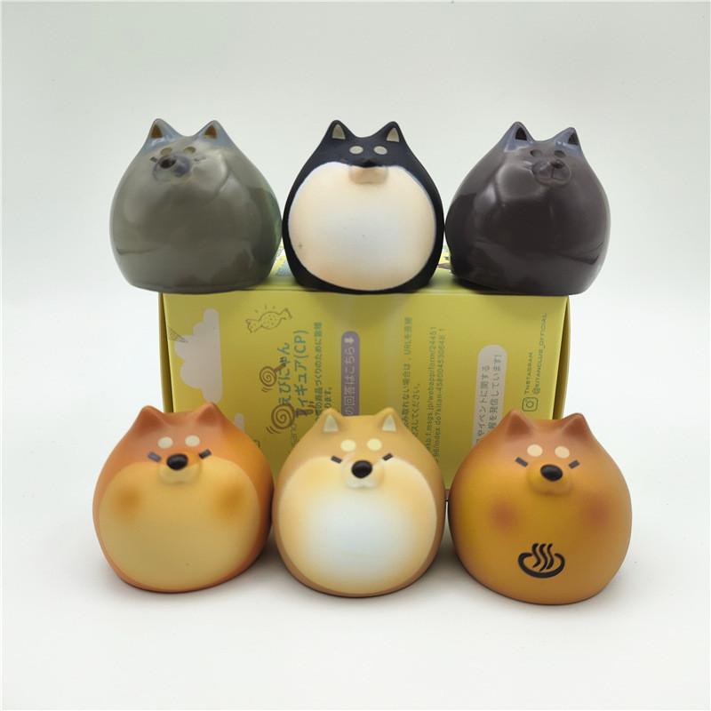 Adorable Pvc Shiba Inu Dumpling Figures Collectible Blind Box Cute Dog Figurines