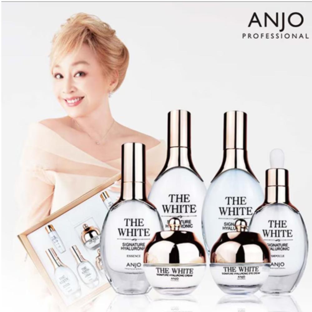 

ANJO / Набор White Signature Skincare из 8 предметов / Уход для осветления и выравнивания тона / Сделано в Корее