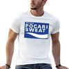 Pocari Sweat On Blue Background Tshirt Printed T Shirts For Unisex Graphic T Shirts For Unisex T Shirt Unisex Cotton Tshirt