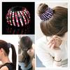 Стразы Птичье гнездо Расширяющийся Хвост Держатель для Пучка Волос Зажим-Краб Аксессуар для Волос