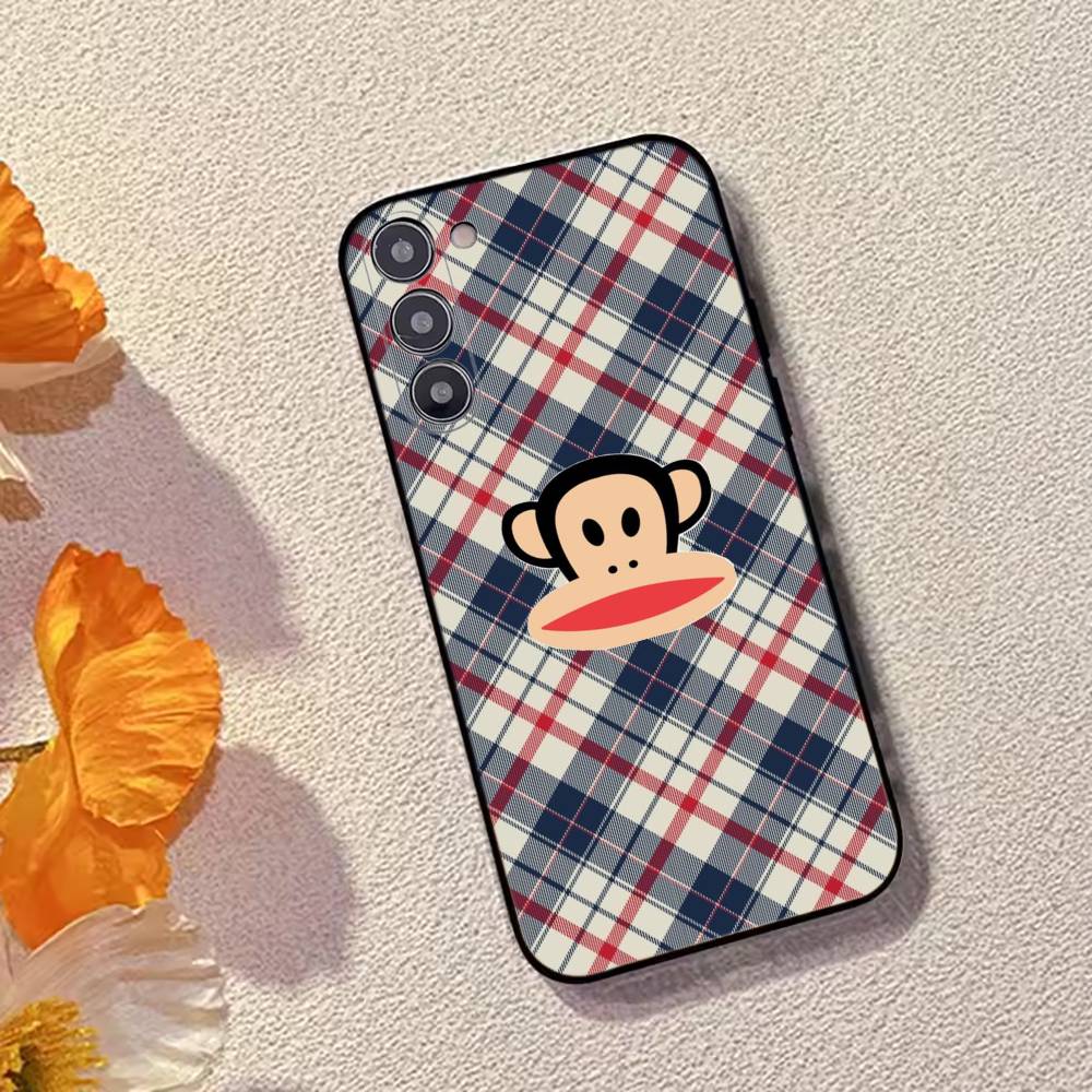 P-Paul F-Frank Fashion Phone Case For Samsung Galaxy A73,A72,A71,A70,A53,A52,A51,Soft Silicone Black Cover