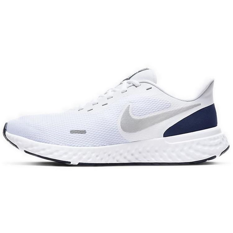 Nike Revolution 5 White Midnight Navy Men s BQ3204-102 EU 44
