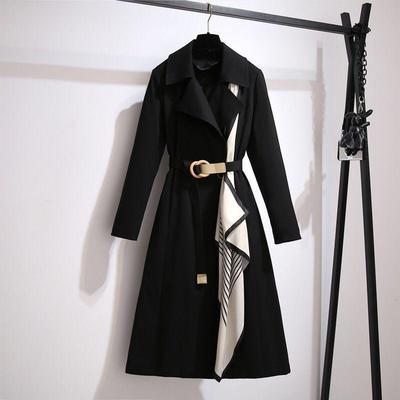 2025 Women's Mid-Length Trench Coat - Stylish, Age-Reducing, Plus Size, Loose-Fit for Spring and Autumn