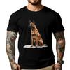 Belgian Malinois Dog Breed Graphic Funny T Shirts Men's Clothes Tops T Shirt National Flag Day 3D Printed Tees