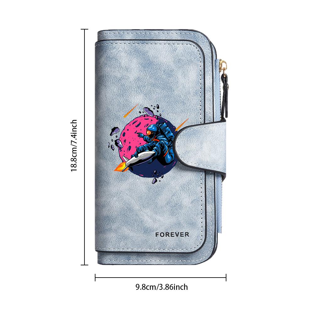 Space Astronaut Pattern Fashion Wallet