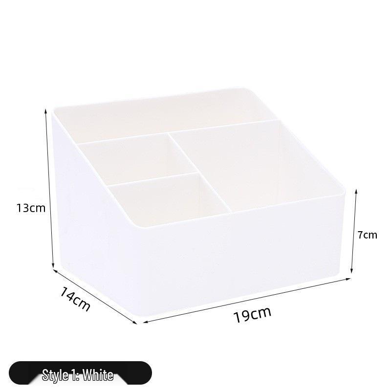 Trapezoidal Pen & Remote Holder: Desktop Organizer for Office Supplies & Makeup Brushes
