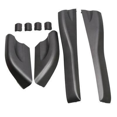 Capa protetora de extremidade de trilho de rack de teto preta para Hyundai Tucson 2004-2008