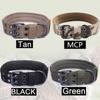 Pet K9 Tactical Dog Collar Adjustable Double Buckle German Shepherd  Training Leash And Collar Set Large Medium Dogs Accessories