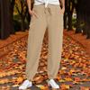 Women's Pants Fashion Casual Pants Solid Color Drawstring High Waist Pants With Pockets