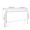 819513 vidaXL Tables d'appoint 2 pcs Sonoma gris 50x46x35 cm Bois ingénierie