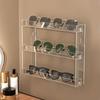 J0MC Sunglasses Wall Mounted Glasses Holder,Clear Eyeglass Display Rack for Multiple Eyeglasses Gifts