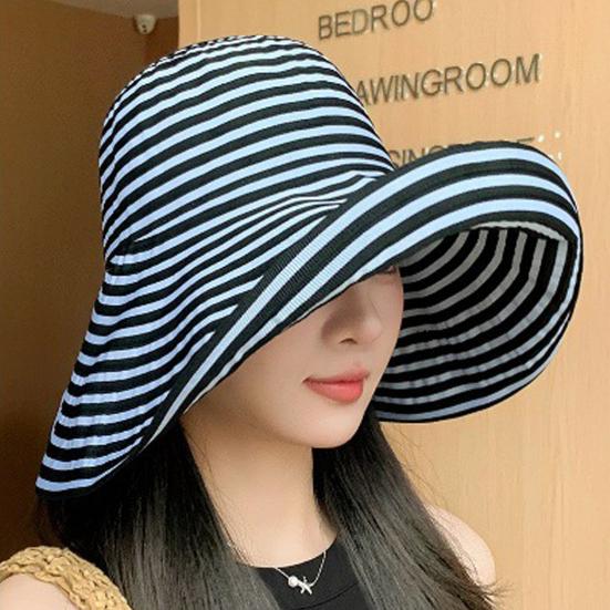 Women Brim Foldable Sun Hat UV Wide Packable Bucket Hat for
