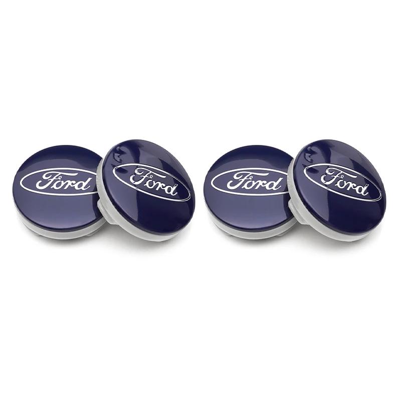 Car Sticker 2025 Hot 4pcs Ford Wheel Center Cap Hub Cover Badge Emblem Sticker Car Accessories For Ford Focus Fiesta C-Max ST Mo