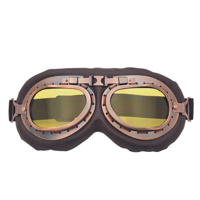 Antique Bronze Harley Motorcycle Glasses Off-road goggles Retro goggles for go-karting and cycling