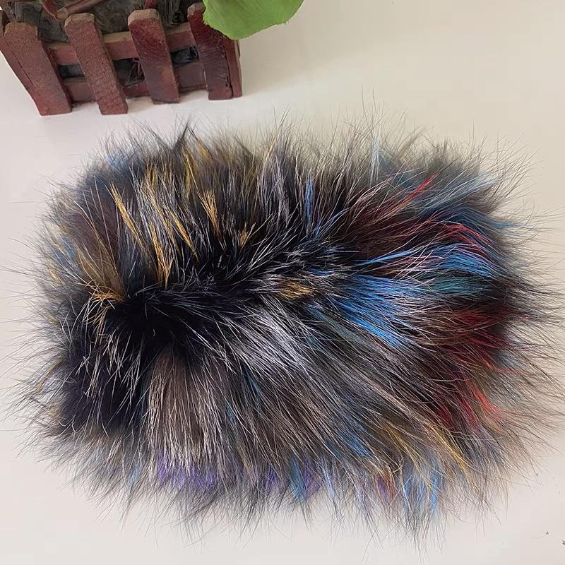 Women Elastic Real Fox Fur Scarf Neck Warmer Lady Genuine Knitted Fox Fur Headband
