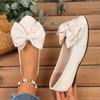 Plus Size Lightweight Women's Driving Shoes - 2026 Spring/Autumn Bow Flats