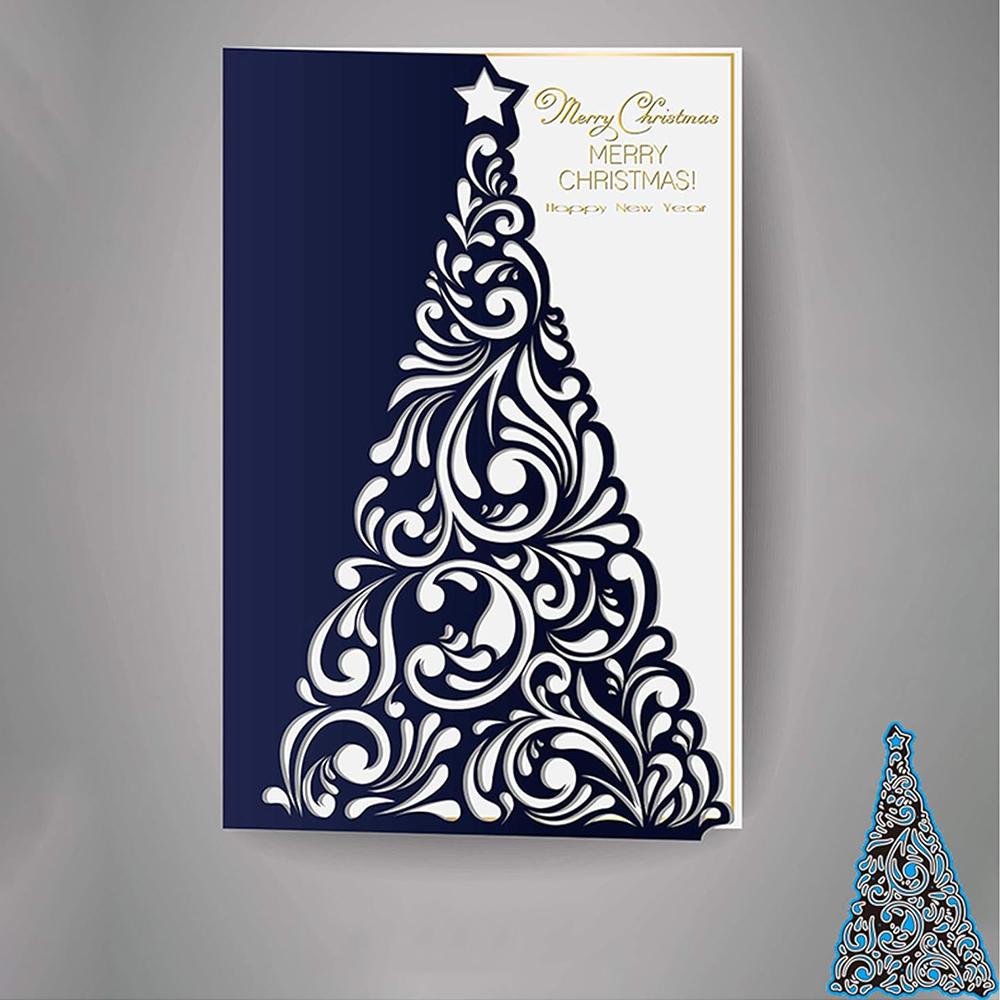 1 x Christmas Star Tree Embossing Stencils for DIY Crafts Embossing Card Making
