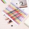Solid Color Cosmetic Makeup Stationery Nylon Grid Zipper Pencil Case Cosmetic Storage Mesh Pen Bag