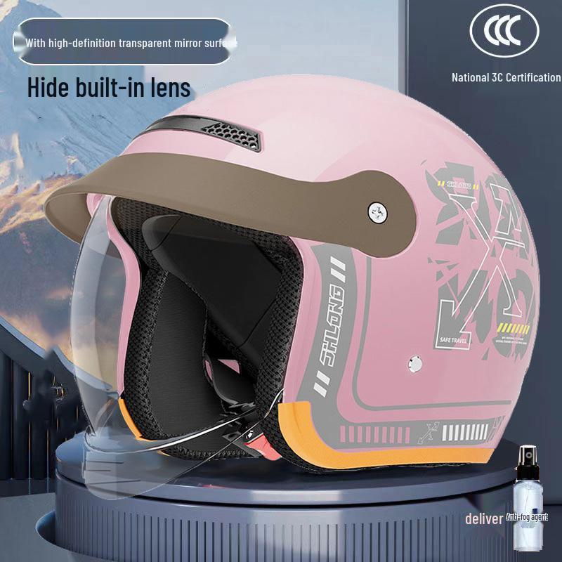 Сертифицированный 3C Электрический шлем для самоката для мужчин и женщин, Всесезонный, Зимнее тепло, Дизайн ¾ Standard