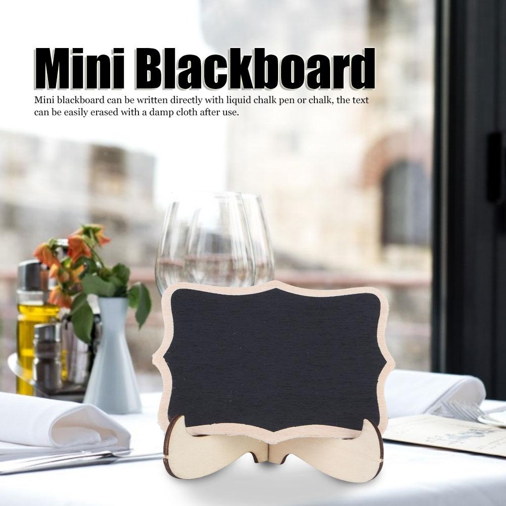 10pcs Mini Chalkboards Wooden Signs Blackboards Message Board for Wedding Party Decoration