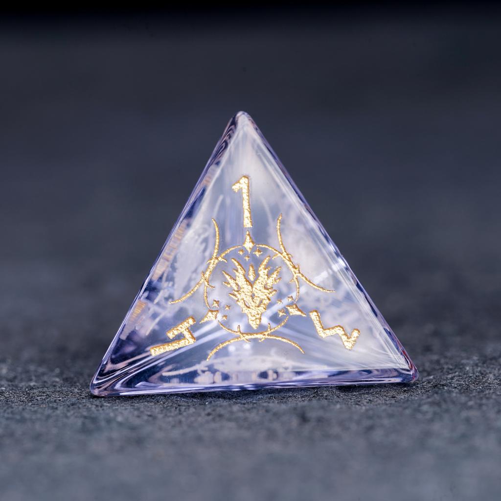 Light Purple Crystal Dice, DND Studio, COC Running Group Dund Running Group, Cthulhu Running Group, 20-sided Dice