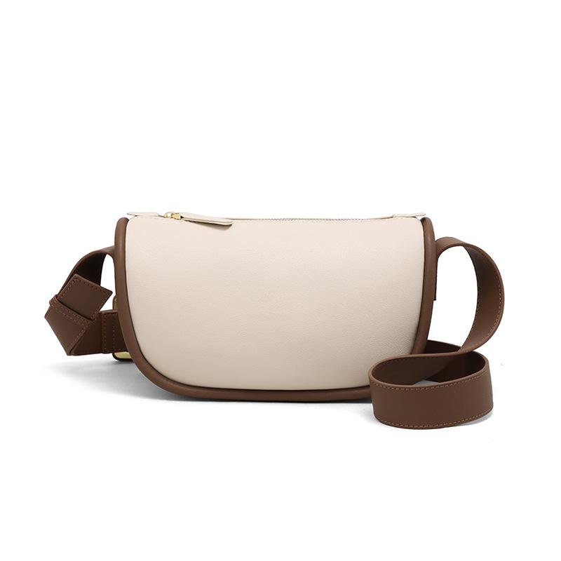 Women'S Bag, Dumpling Bag, Messenger Bag, Leather Premium Breast Bag, Versatile Small Bag.