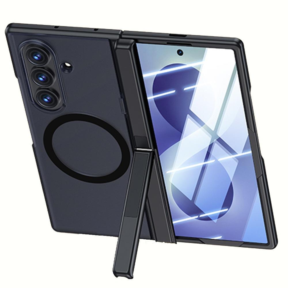 Applicable to Samsung ZFold8Ultra folding mobile phone case fold8 matte skin magnetic suction center shaft bracket protective cover