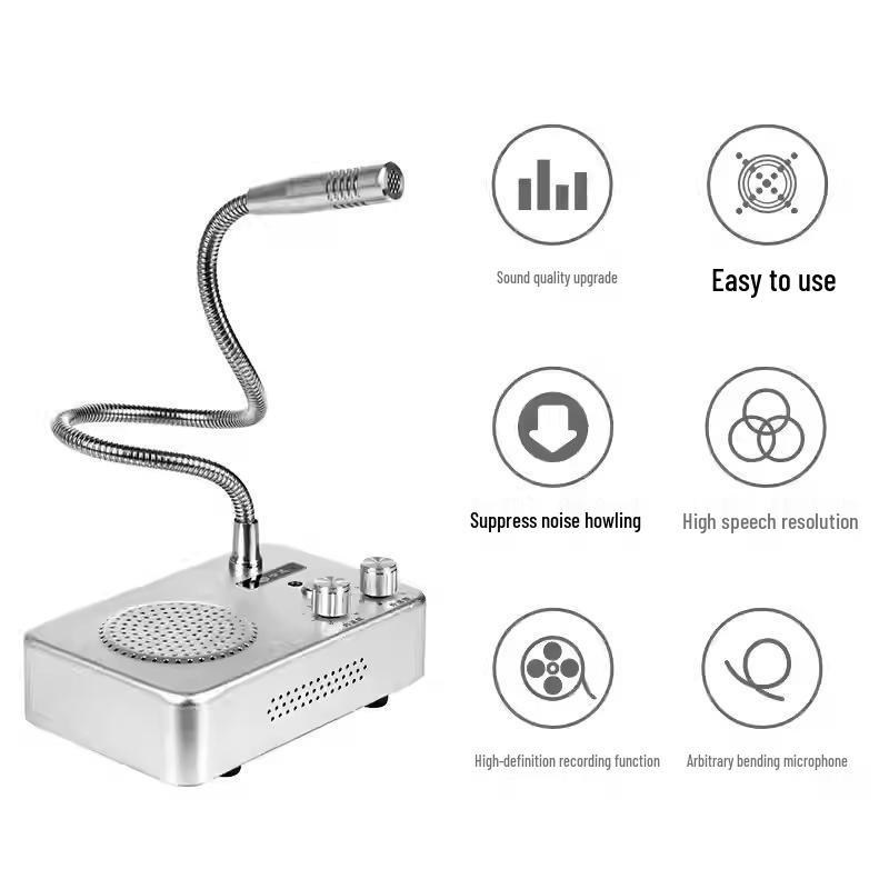 XD-968 Metalen Tweerichtingsluidspreker Intercom voor Banken, Ziekenhuizen en Kaartjesloketten