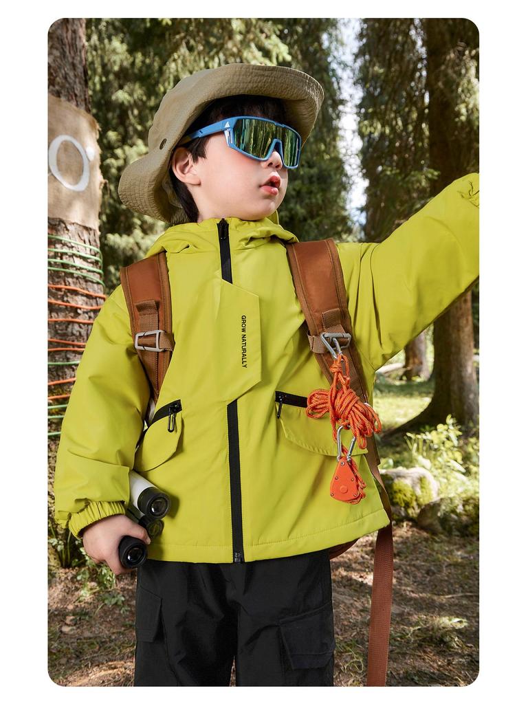 Boys' Velvet Jacket - Toddler Autumn/Winter Cotton Top 2025 New Warm Children's Clothing