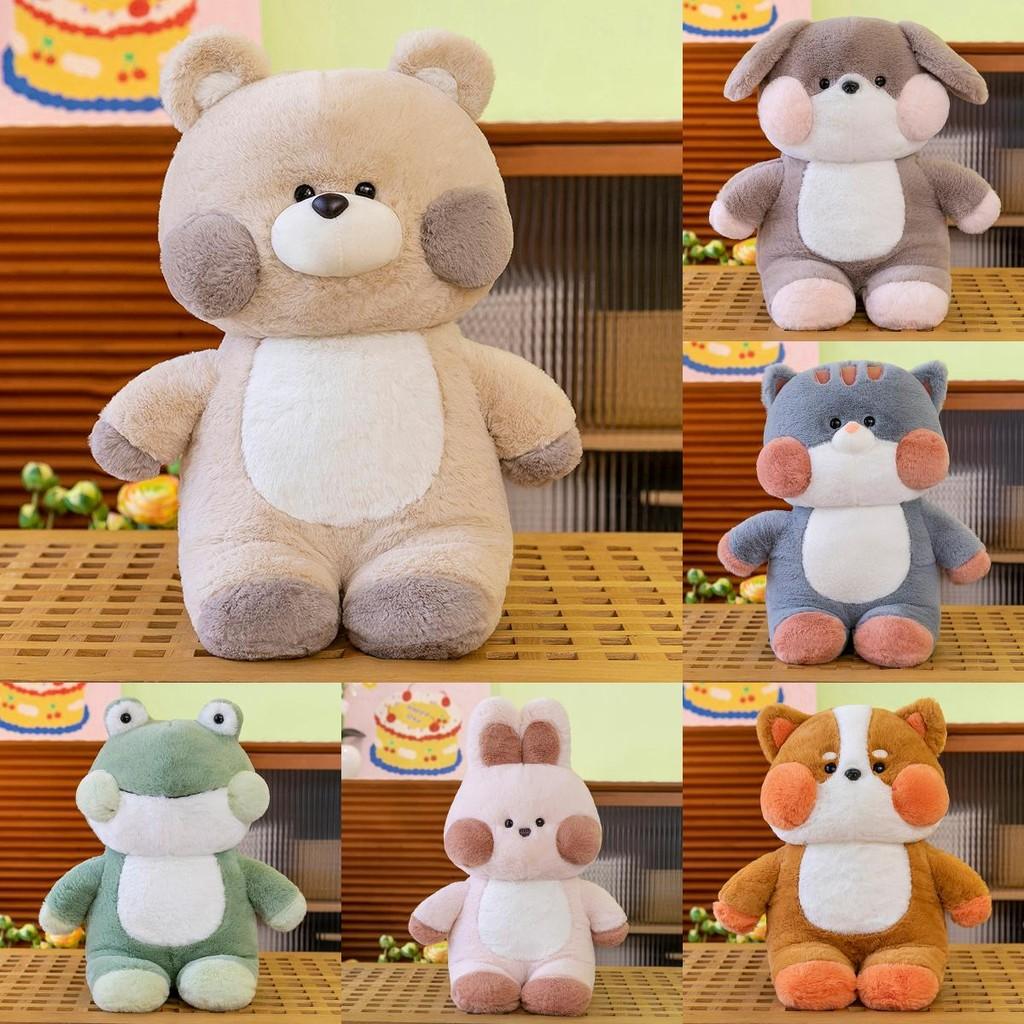 Rabbit Animal Dog Frog Cat Bear Dog Plush Toy Cartoon Stuffed Doll Decoration