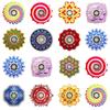 Spinner Fidget Mandala Acrilico Transfrontaliero - Giocattolo Decompressione Stampato a Colori UV