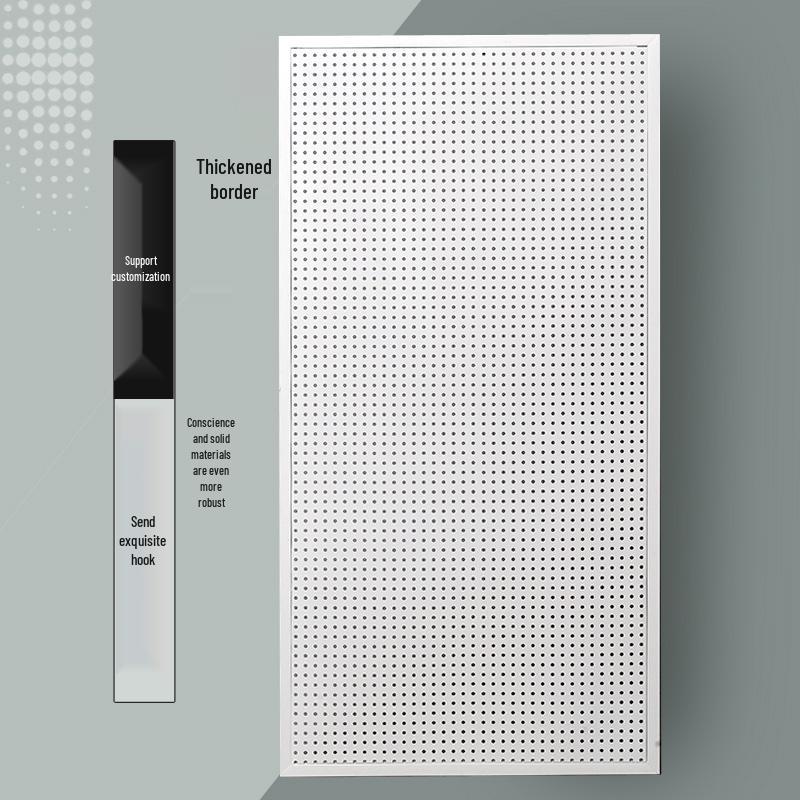 Wandmontiertes Lochplatten-Aufbewahrungsregal für Schmuck, Werkzeuge und Zubehör