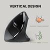 Perix PERIMICE-713 Wireless Ergonomic Mouse for Right Handed Users, Features Ultra-Small Nano Receiver, Power Switch, and Comfort for Extended Use