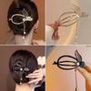 Large Fish Tail Tassel Twist Clip Horizontal Hairpin One-word Clip Fixer Back Of Head Hair Styling Tool