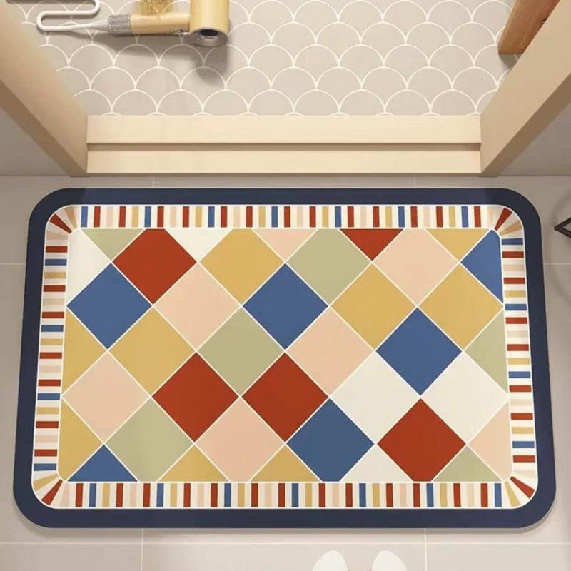 Diatom Mud Carpet Water Absorption Floor Mat Household Toilet Bathroom Non-Slip Foot Mat